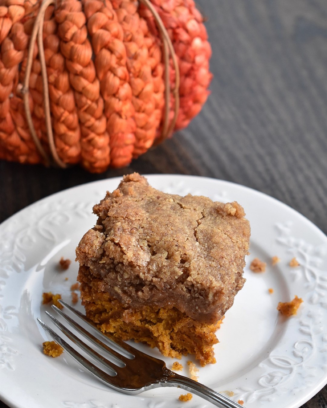 Pumpkin Praline Coffee Cake - Kneadmorefood